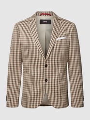 Slim Fit 2-Knopf-Sakko mit Karomuster von Cinque Beige - 33