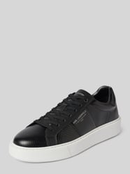 Leren sneakers met labelprint, model 'MAXI' van Karl Lagerfeld - 11