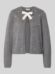 Kurtka z dzianiny z mieszanki wiskozy z perełkami od More & More - 5