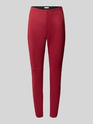 Spodnie w skórzanym wyglądzie, krój slim fit od Christian Berg Woman - 44