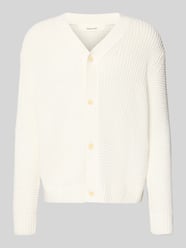 Regular fit gebreid jack van puur katoen, model 'DERECK' van SELECTED HOMME - 45