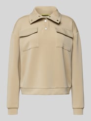 Sweatshirt met opstaande kraag van Scotch & Soda Beige - 34