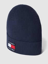 Muts van biologisch katoen met labelpatch van Tommy Jeans Blauw - 34
