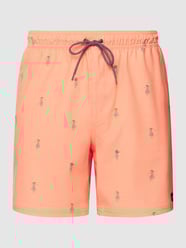 Badehose mit Allover-Motiv-Print Modell 'HULA BEACH VOLLEY' von Rip Curl Orange - 13