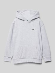 Hoodie met logopatch van Lacoste Grijs / zwart - 1