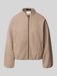 Jacke mit Stehkragen und Reißverschluss Modell 'JANNET' von ICHI Beige - 4