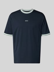 Regular Fit T-Shirt aus reiner Baumwolle Modell 'TE_BLOCKS' von BOSS Orange - 36