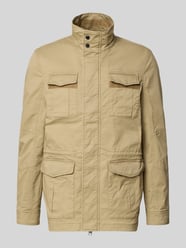 Jacke mit Stehkragen und Pattentaschen von Christian Berg Men Beige - 5