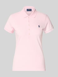 koszulka polo o kroju regular fit z mieszanka bawełny model 'JULIE' od Polo Ralph Lauren Fuksjowy - 11