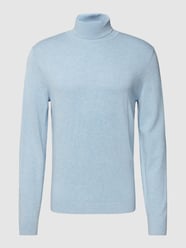 Longsleeve mit geripptem Rollkragen von MCNEAL Blau / Türkis - 11