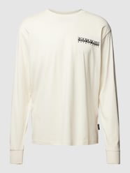 Shirt met labeldetail, model 'Telemark' van Napapijri Wit - 4
