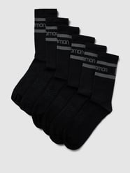 Socken mit Label-Print im 6er-Pack von Salomon Schwarz - 48