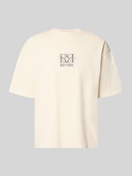 T-shirt met Labelstitching en Ronde hals van REVIEW - 19