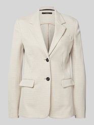 Blazer met paspelzak op de borst van Windsor Beige - 25