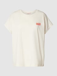 T-Shirt mit Label-Print Modell 'TOYEN' von Oilily Beige - 36