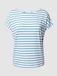 T-Shirt mit Streifenmuster von s.Oliver RED LABEL Blau - 6