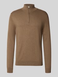 Bluza z kołnierzem o kroju regular fit z czystej bawełny model ‘BERG’ od Selected - 3