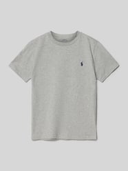 T-Shirt mit Logo-Stitching von Polo Ralph Lauren Teens Grau - 17