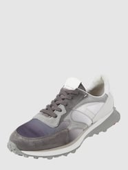Sneakersy ze skóry i tkaniny model ‘Amaro’ od Lloyd Szary - 31