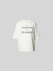 Oversized T-Shirt mit Label-Print von Anine Bing - 27