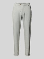Tapered fit stoffen broek met applicaties, model 'Clow' van CG – CLUB of GENTS - 25