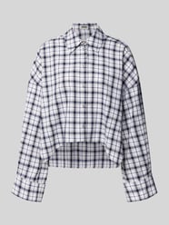 Bluzka koszulowa o kroju oversized z listwą guzikową model „OSHIA” od DRYKORN - 5