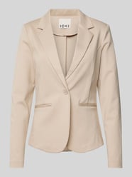 Slim fit blazer met paspelzakken, model 'KATE' van ICHI Beige - 13
