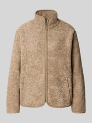 Sweatjacke mit Fleece-Innenseite von Christian Berg Woman Beige - 2