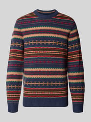 Slim Fit Strickpullover aus Baumwoll-Mix mit Rundhalsausschnitt von MCNEAL - 33