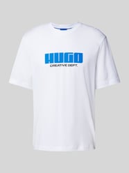 T-Shirt mit Label-Print Modell 'Newromi' von HUGO Blue - 13