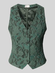 Regular Fit Weste mit Spitzenbesatz von VM by Vera Mont - 14