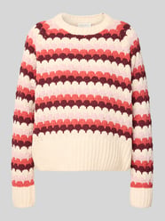 Sweter z dzianiny z okrągłym dekoltem model ‘NEZZY’ od FREE/QUENT - 42