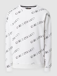 Sweatshirt mit Logo-Muster  von CARLO COLUCCI Weiß - 25