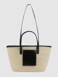 Shopper van papierstro van Loevenich Wit - 11