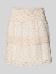 Ausgestellter Mini-Rock mit Allover-Muster Modell 'SMILLA' von Vero Moda - 1
