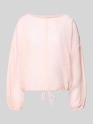 Blouse met overlappende schouders model 'Filla' van OPUS Fuchsia - 7