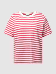 T-Shirt mit Streifenmuster von Marc O'Polo Denim Pink - 6