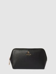 Kosmetiktasche mit Label-Applikation Modell 'CAMELIA' von Furla Schwarz - 15