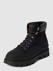Veterboots met labeldetail van Marc O'Polo Zwart - 22