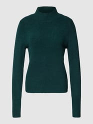 Gebreide pullover met opstaande kraag van Jake*s Collection Groen - 14