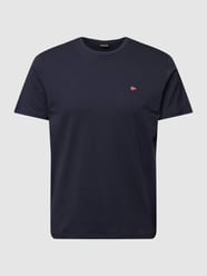 T-shirt z wyhaftowanym logo model ‘SALIS’ od Napapijri Niebieski - 13