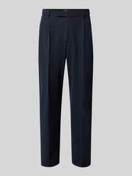 tapered fit broek met viscose, model 'Servo' van CINQUE - 7