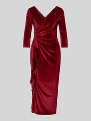 Maxikleid mit tiefem V-Ausschnitt von Paradi Bordeaux - 28