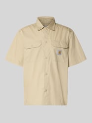 Relaxed Fit Freizeithemd mit Kentkragen und Label-Detail von Carhartt Work In Progress Beige - 10
