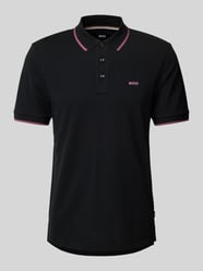 Poloshirt mit Label-Print Modell 'Parlay' von BOSS Schwarz - 10