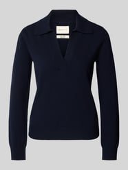 Strickpullover aus Wolle mit Umlegekragen und V-Ausschnitt von Gant - 19