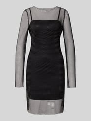 Sukienka casualowa o dopasowanym kroju z efektem siateczki model ‘TORVI’ od ONLY - 6