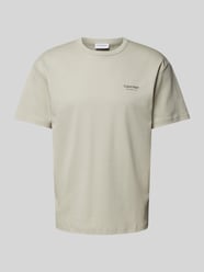 T-Shirt mit Label-Print von CK Calvin Klein Grau - 40