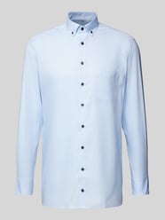 Modern Fit Business-Hemd mit Button-Down-Kragen von OLYMP Blau - 22