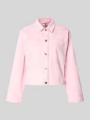 Kurtka jeansowa o kroju regular fit z kieszeniami na piersi model 'Bess' od Soyaconcept Fuksjowy - 47